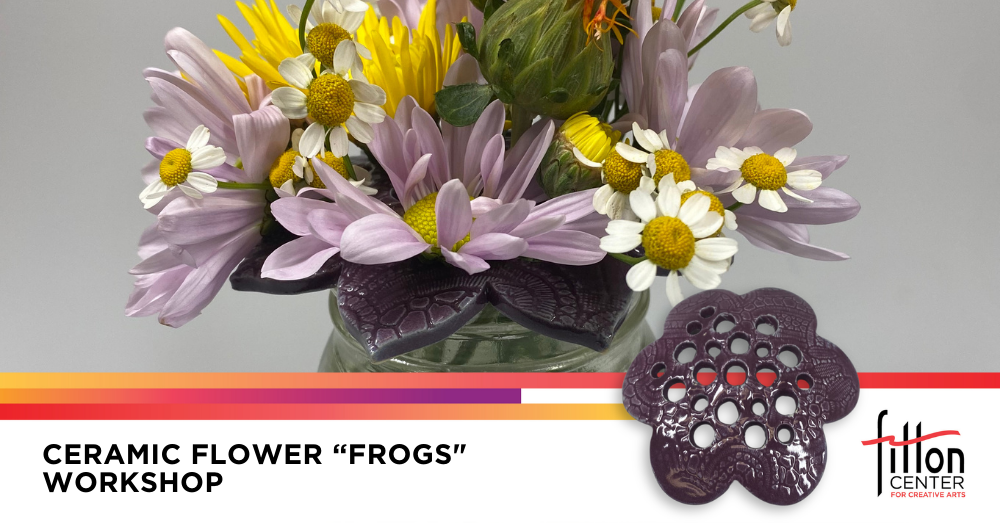 Ceramic Flower “Frogs"